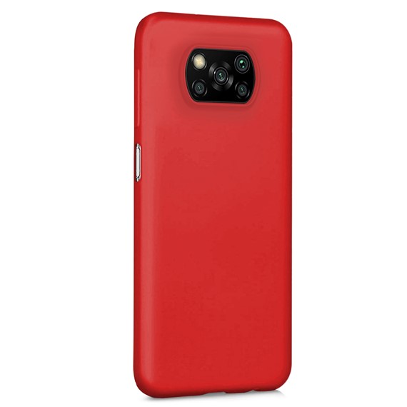 CaseUp Xiaomi Poco X3 Pro Kılıf Matte Surface Kırmızı 2